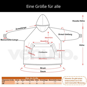 HeatHoodie™ - Die Heizdecke zum Anziehen